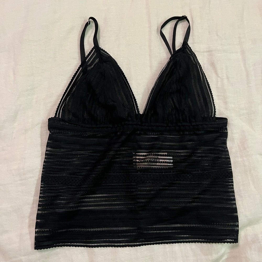 Elegant Black Lace Bralette